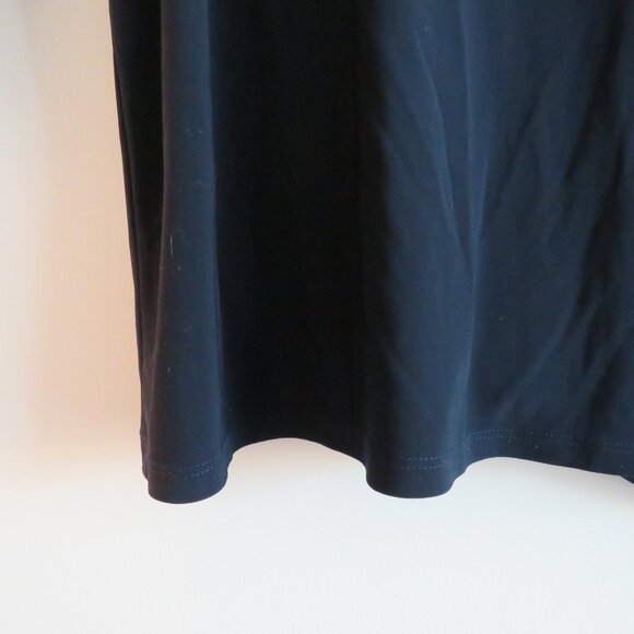 JOSEPH RIBKOFF Knot Hem Stretch Top in Navy Office Minimalist Comfort Size US 10 - Picture 12 of 13